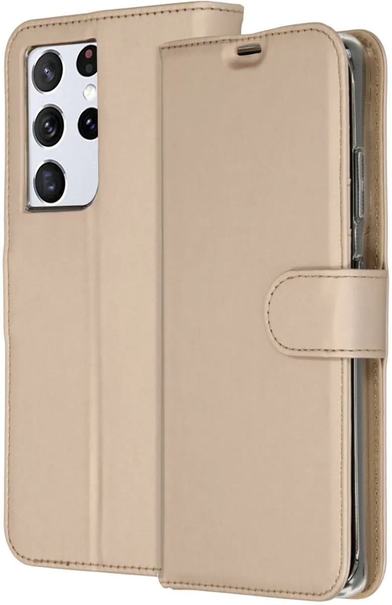 Accezz Hoesje Samsung Galaxy S21 Ultra - Goud