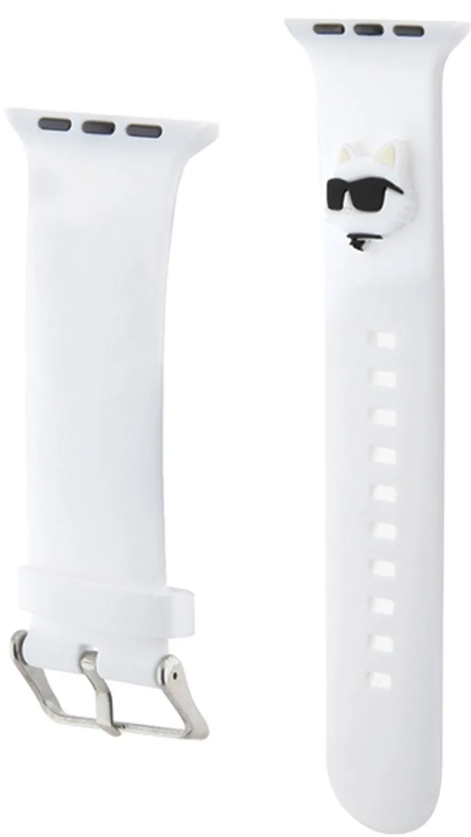 Karl Lagerfeld Choupette Hoofdband Apple Watch 42/44/45/49mm - Wit