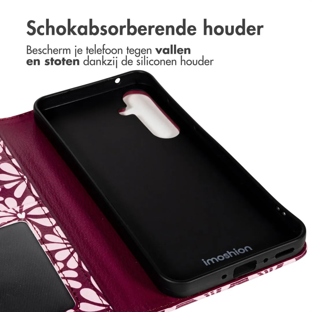 imoshiion Hoesje Samsung Galaxy A16 - 3 Pasjes - Bloom Love Blush