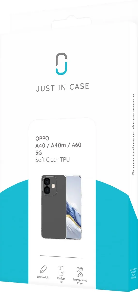 Just in Case Oppo A40/A40m/A60 5G Siliconen Hoesje