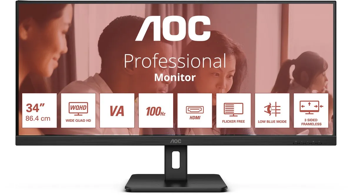AOC U34E2M Monitor 34" VA