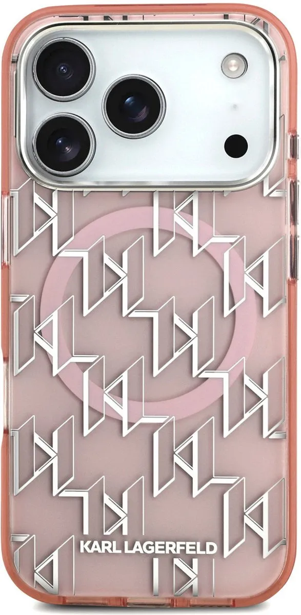 Karl Lagerfeld iPhone 17 Pro Hoesje Roze - MagSafe compatibel - afbeelding 6 van 6