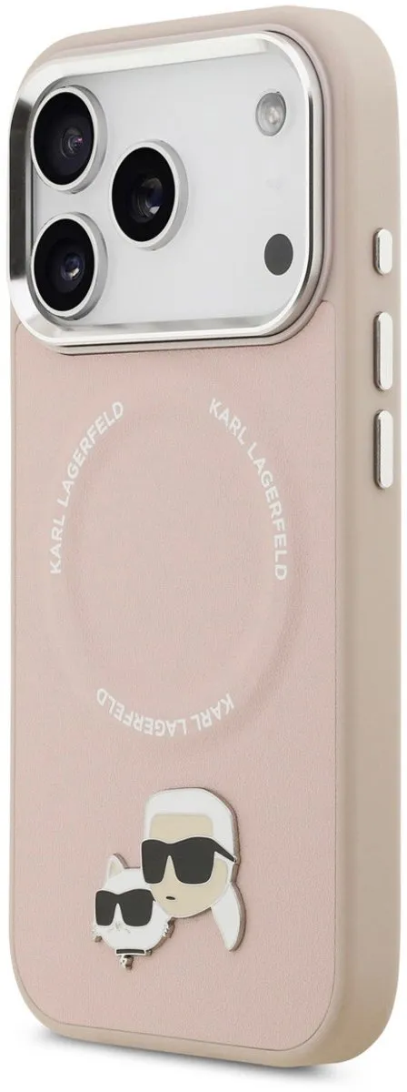Karl Lagerfeld iPhone 17 Pro Hoesje Roze - MagSafe compatibel