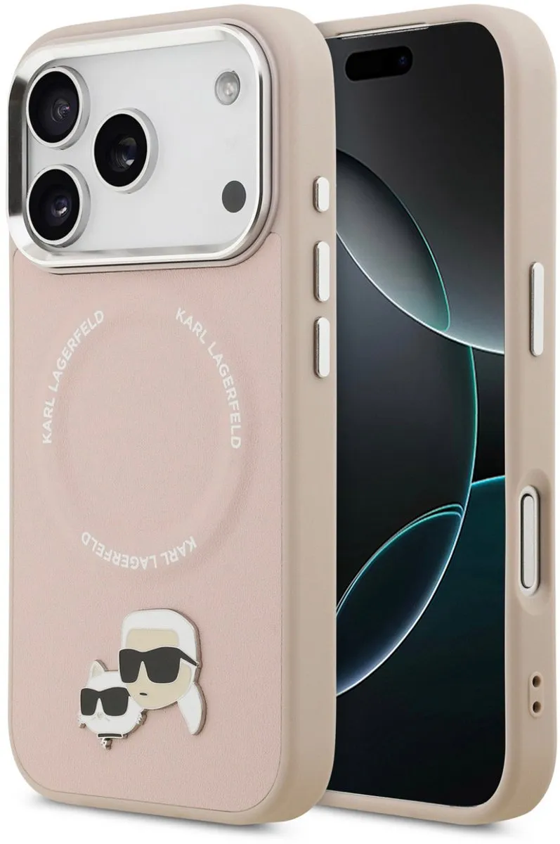 Karl Lagerfeld iPhone 17 Pro Hoesje Roze