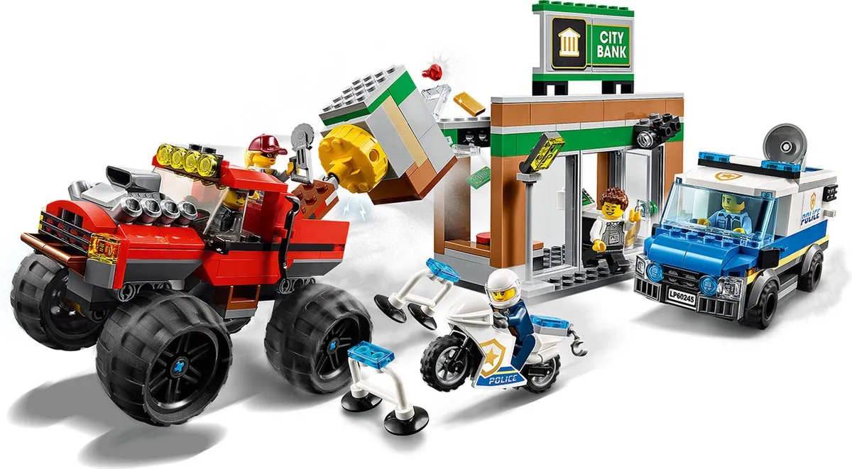 LEGO City Politiemonstertruck 60245 - Blauw - afbeelding 4 van 6