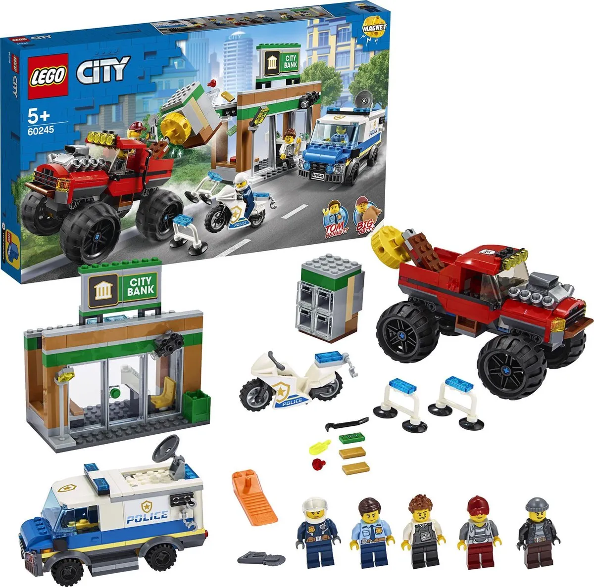 LEGO City Politiemonstertruck 60245 - Blauw - afbeelding 6 van 6