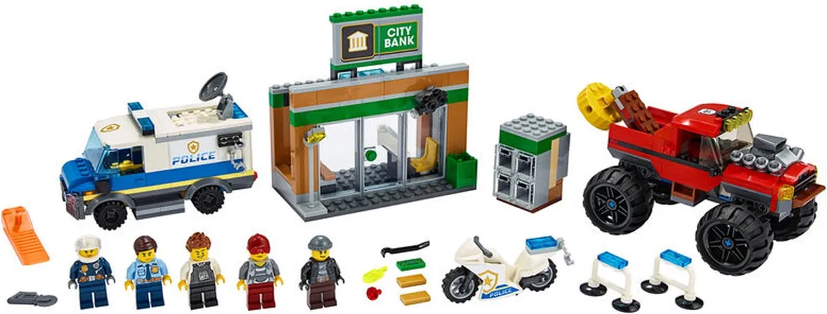 LEGO City Politiemonstertruck 60245 - Blauw - afbeelding 5 van 6