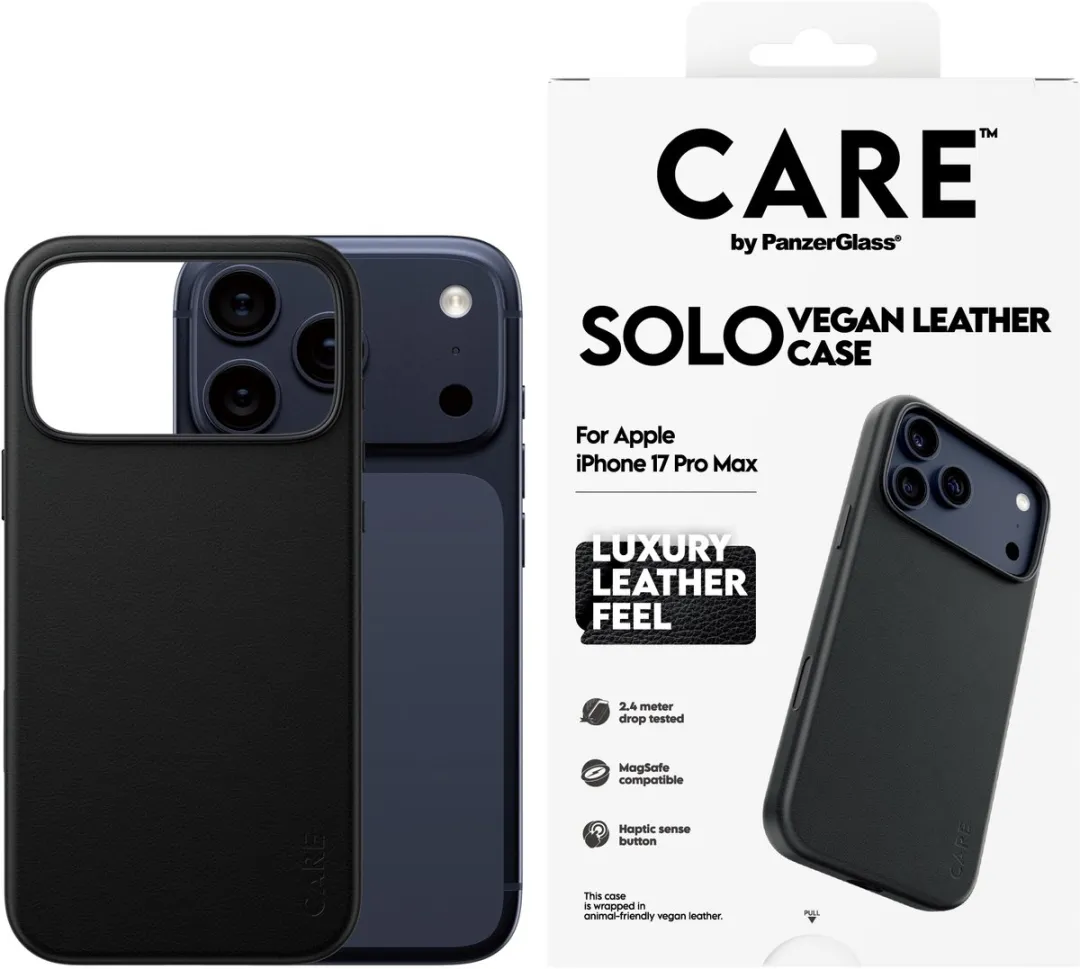 PanzerGlass CARE Solo Case iPhone 17 Pro Max - Zwart - afbeelding 3 van 5