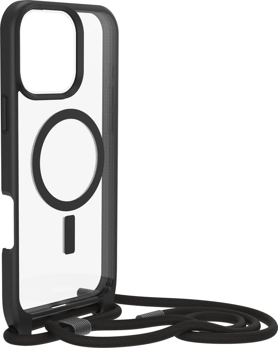 OtterBox React Necklace Mag Hoesje 77-96836 - iPhone 16 Pro Max - Black Crystal