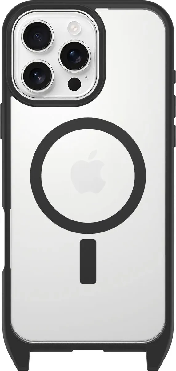 OtterBox React Necklace Mag Hoesje 77-96836 - iPhone 16 Pro Max - Black Crystal