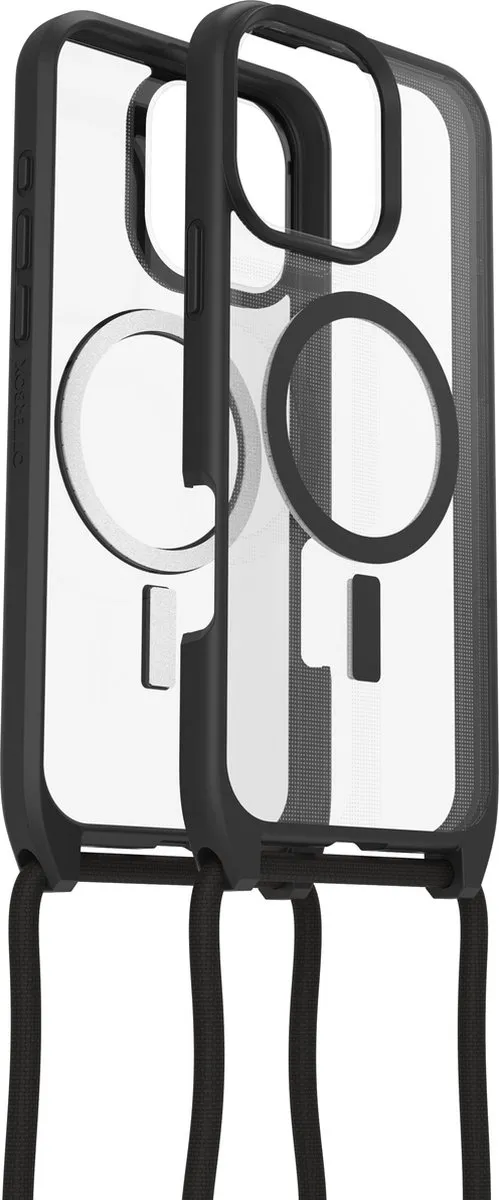 OtterBox React Necklace Mag Hoesje 77-96836 - iPhone 16 Pro Max - Black Crystal