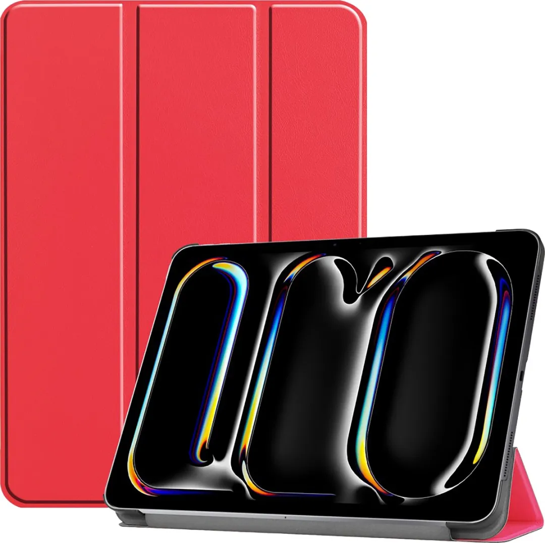 Just in Case iPad Pro 11 TriFold Bookcase Hoes - Rood