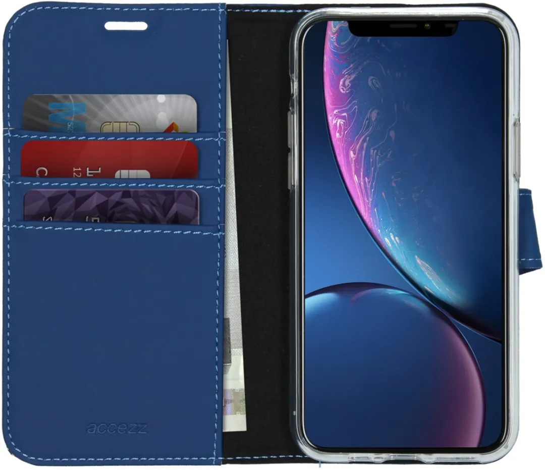 Accezz Hoesje iPhone 11 Pro Blauw - 3 Pasjes