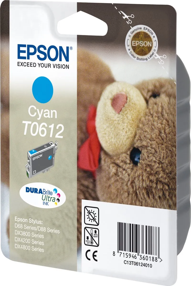 Epson T0612 Cyaan Inktcartridge
