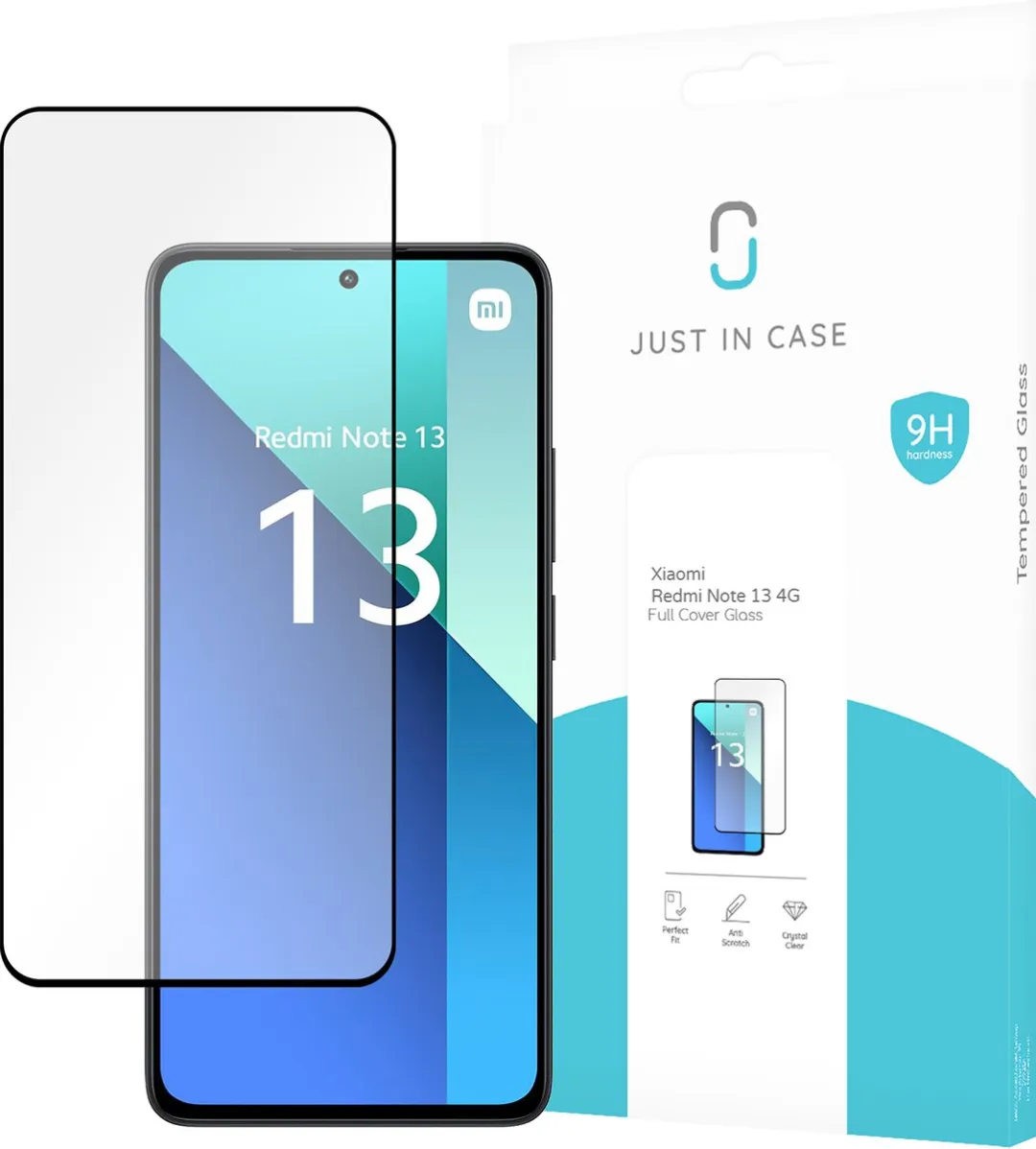 Just in Case Xiaomi Redmi Note 13 4G Full Cover Glas Screenprotector