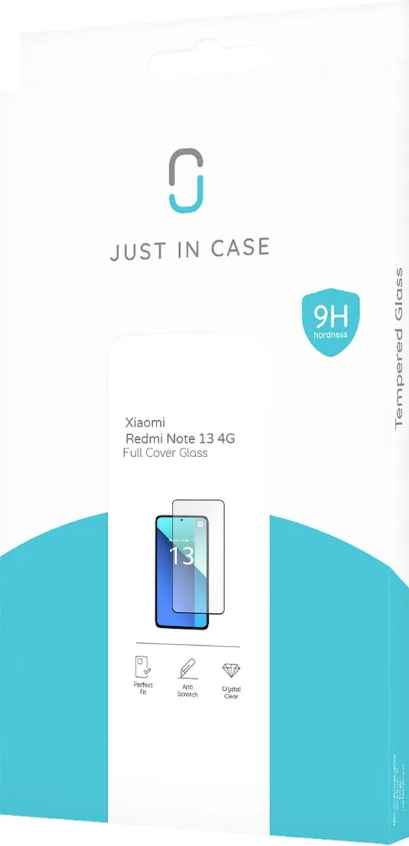 Just in Case Xiaomi Redmi Note 13 4G Full Cover Glas Screenprotector