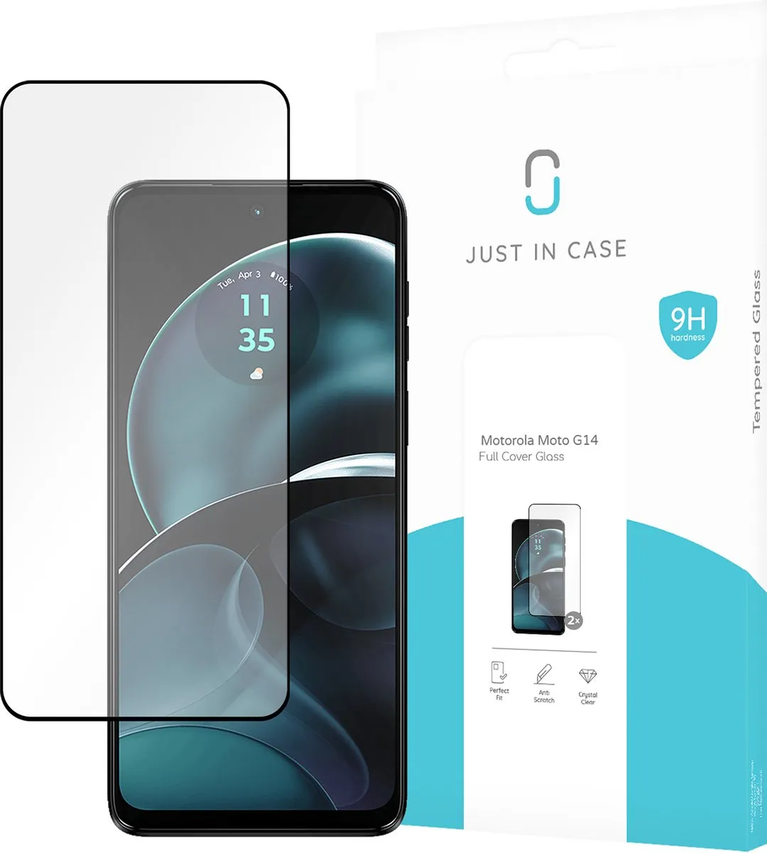 Just in Case Motorola Moto G14 Full Cover Glas
