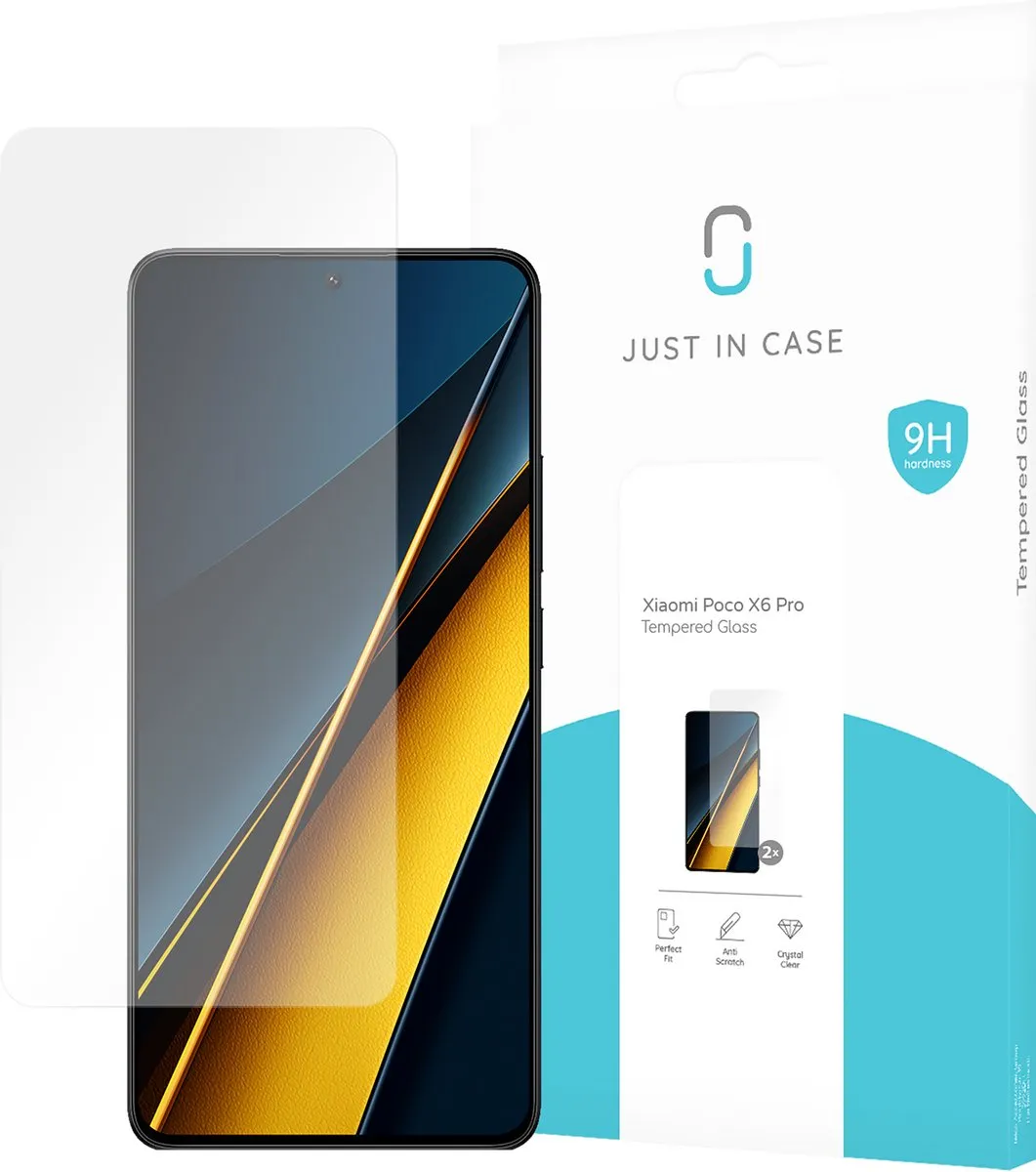 Just in Case Xiaomi Poco X6 Pro Screenprotector - 2 Stuks