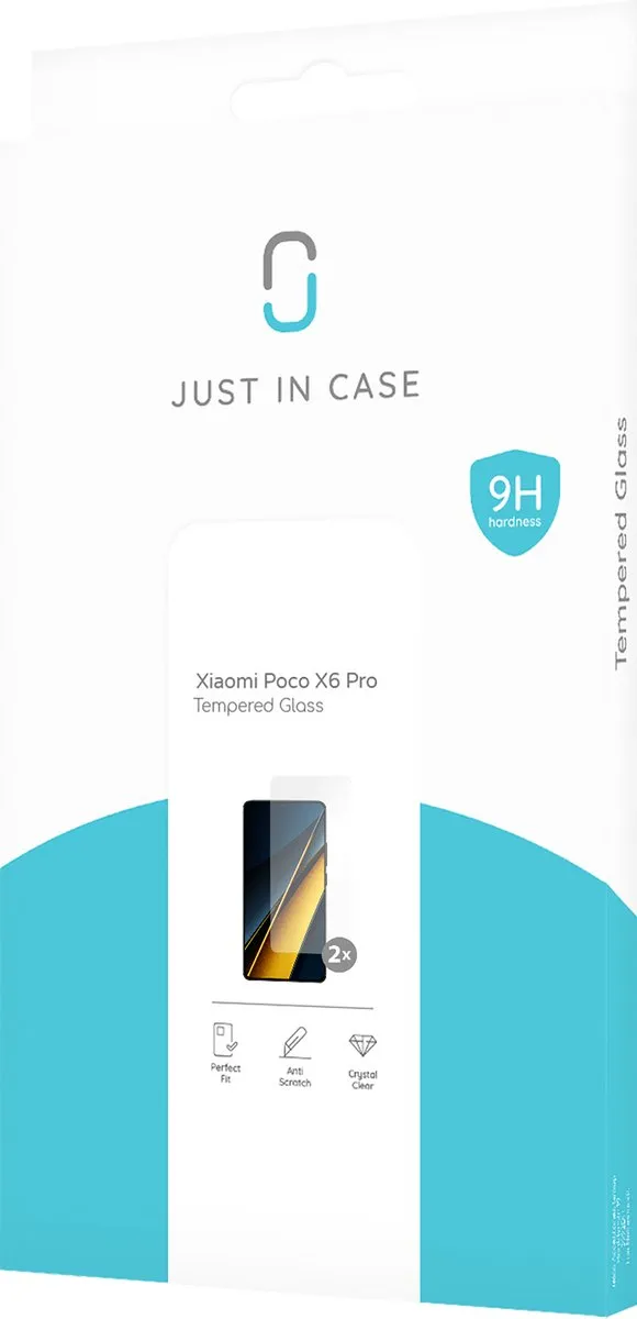 Just in Case Xiaomi Poco X6 Pro Screenprotector - 2 Stuks