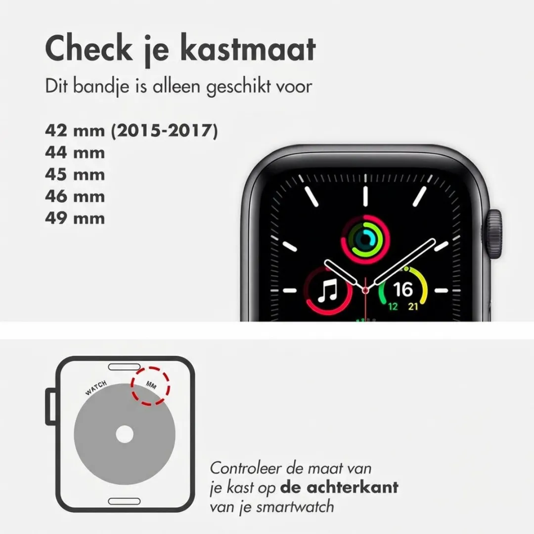 Apple Siliconen Bandje Blue Ocean - Maat 7 - 44/45/46/49mm