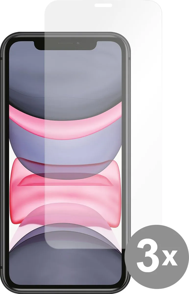 Just in Case Tempered Glas iPhone 11 - 3 Stuks - afbeelding 6 van 6