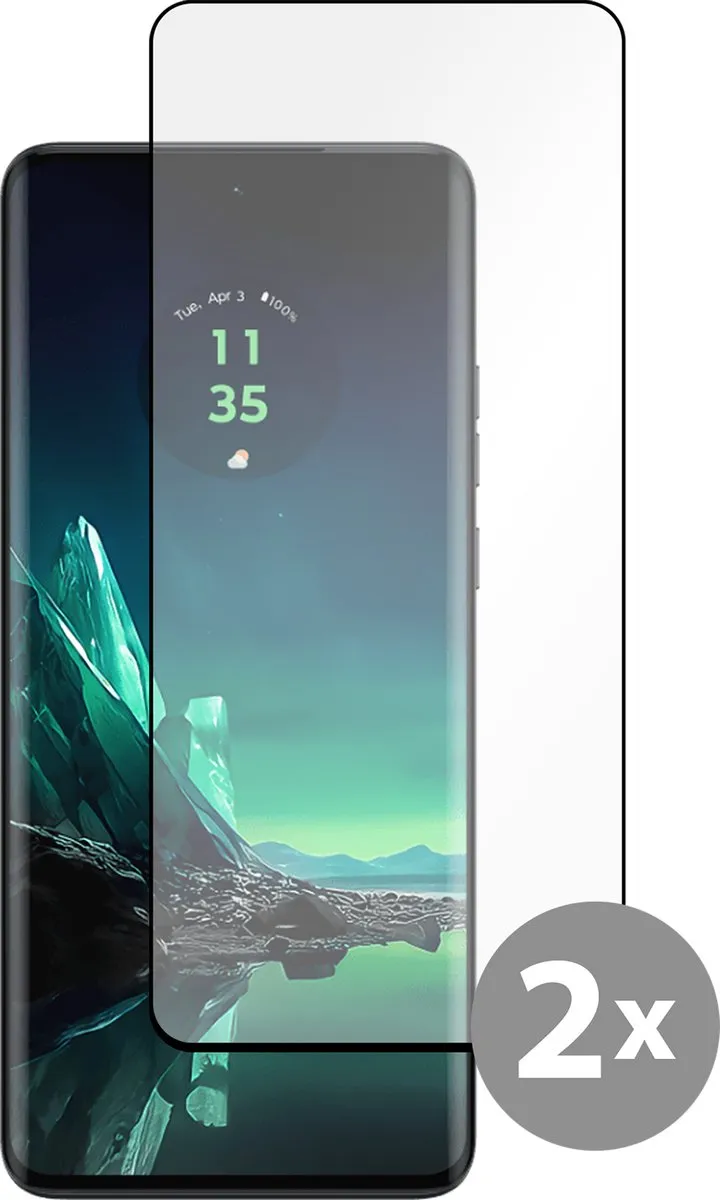 Just in Case Motorola Edge 40 Neo Full Cover Glas - 2 Stuks - afbeelding 6 van 6