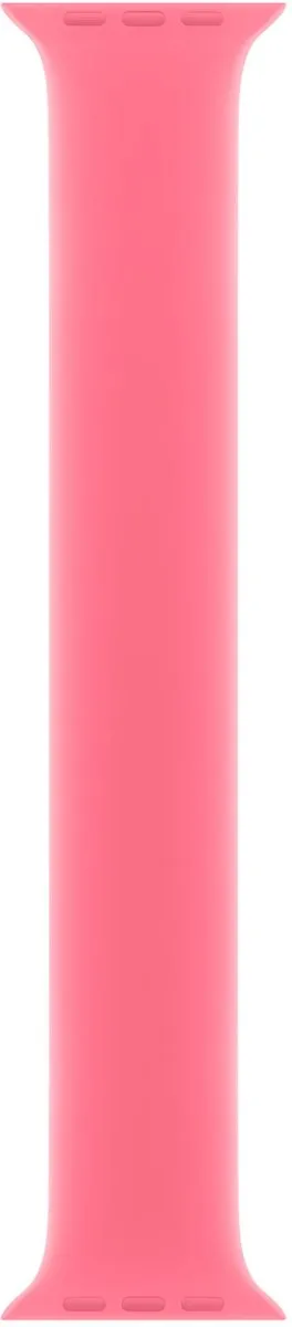 Apple Siliconen Solobandje Apple Watch 38-42mm - Maat 9 - Roze