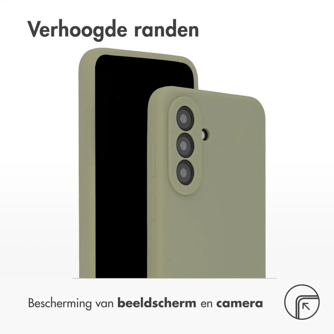 Accezz Hoesje Samsung Galaxy A57 - Liquid Silicone Groen