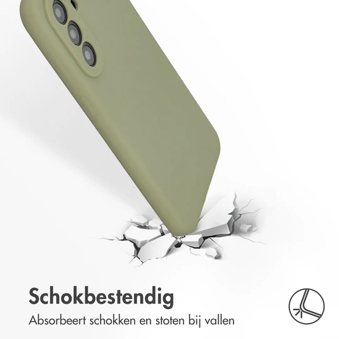 Accezz Hoesje Samsung Galaxy A57 - Liquid Silicone Groen