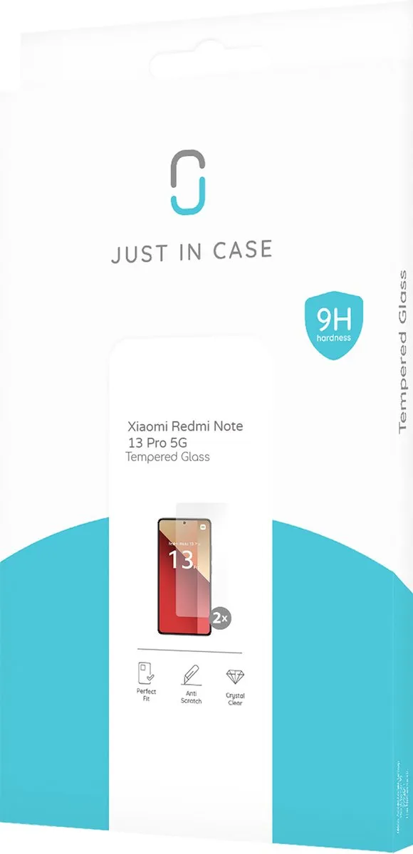 Just in Case Xiaomi Redmi Note 13 Pro Screenprotector - 2 Stuks - afbeelding 6 van 6