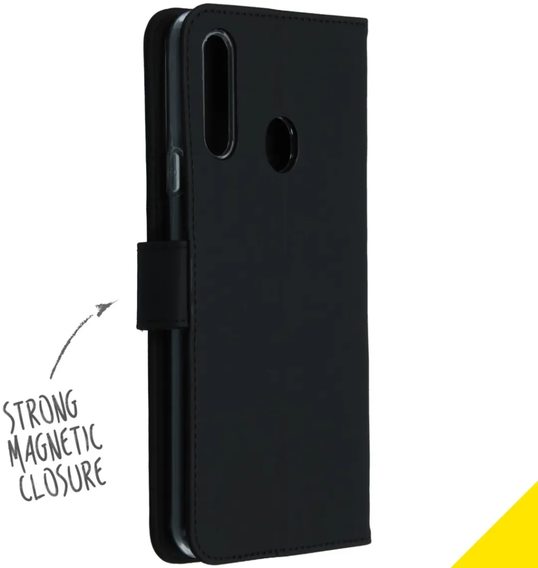 Accezz Hoesje Samsung Galaxy A20s Wallet - 3 Pasjes - Zwart