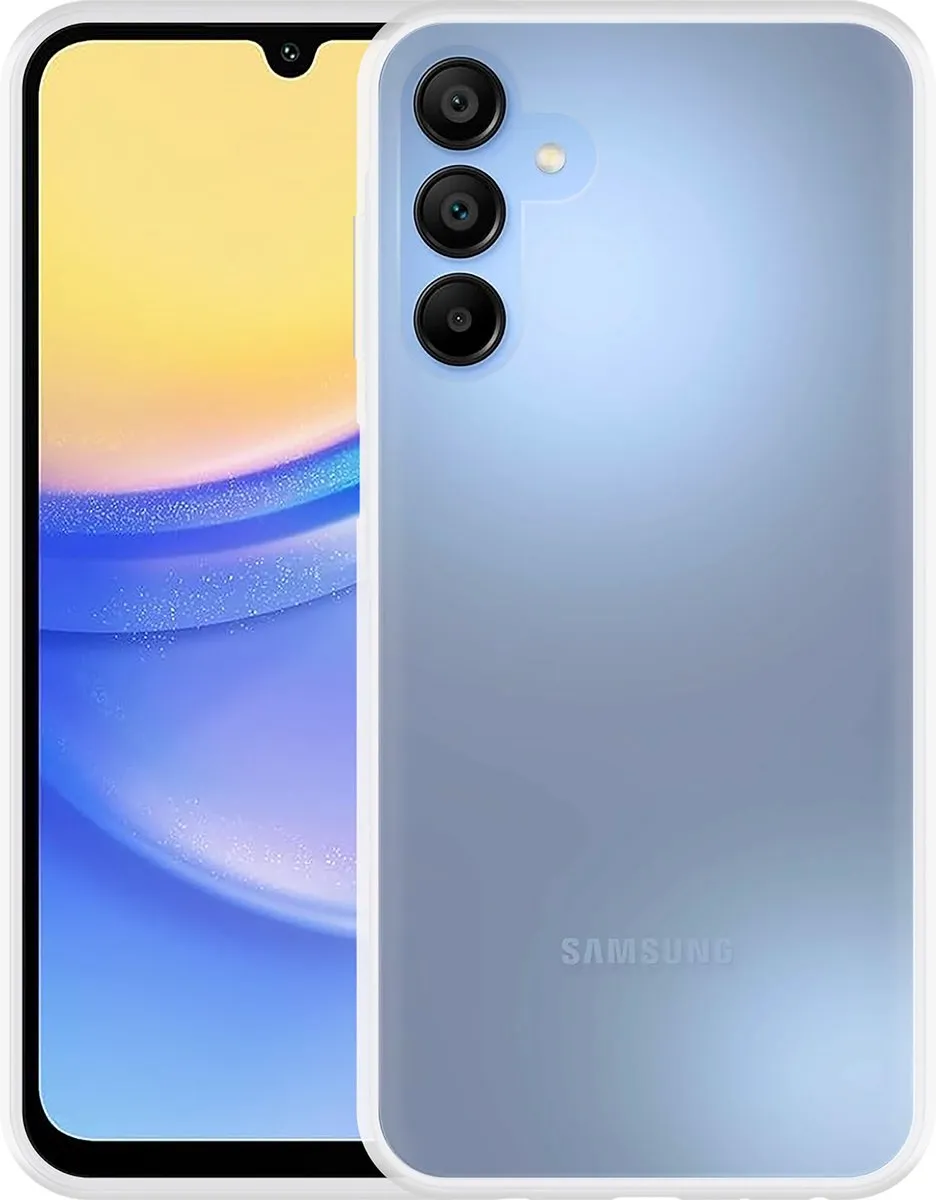 Just in Case Soft TPU Hoesje + Tempered Glas - Samsung Galaxy A15 4G/5G - Transparant
