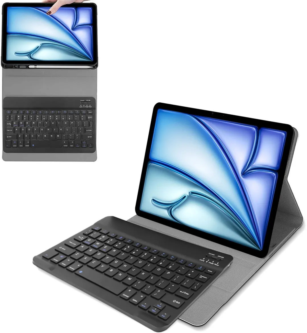 Just in Case 8327901 Tablethoes met Toetsenbord - iPad Air 4/5 11" - Zwart
