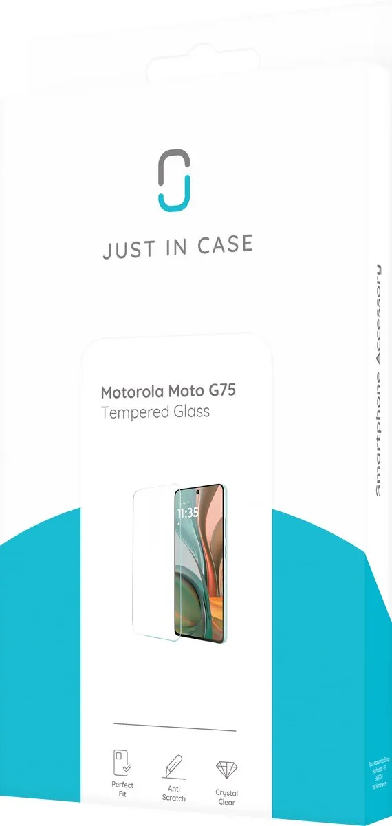 Just in Case Screenprotector Moto G75 - Gelaagd Glas