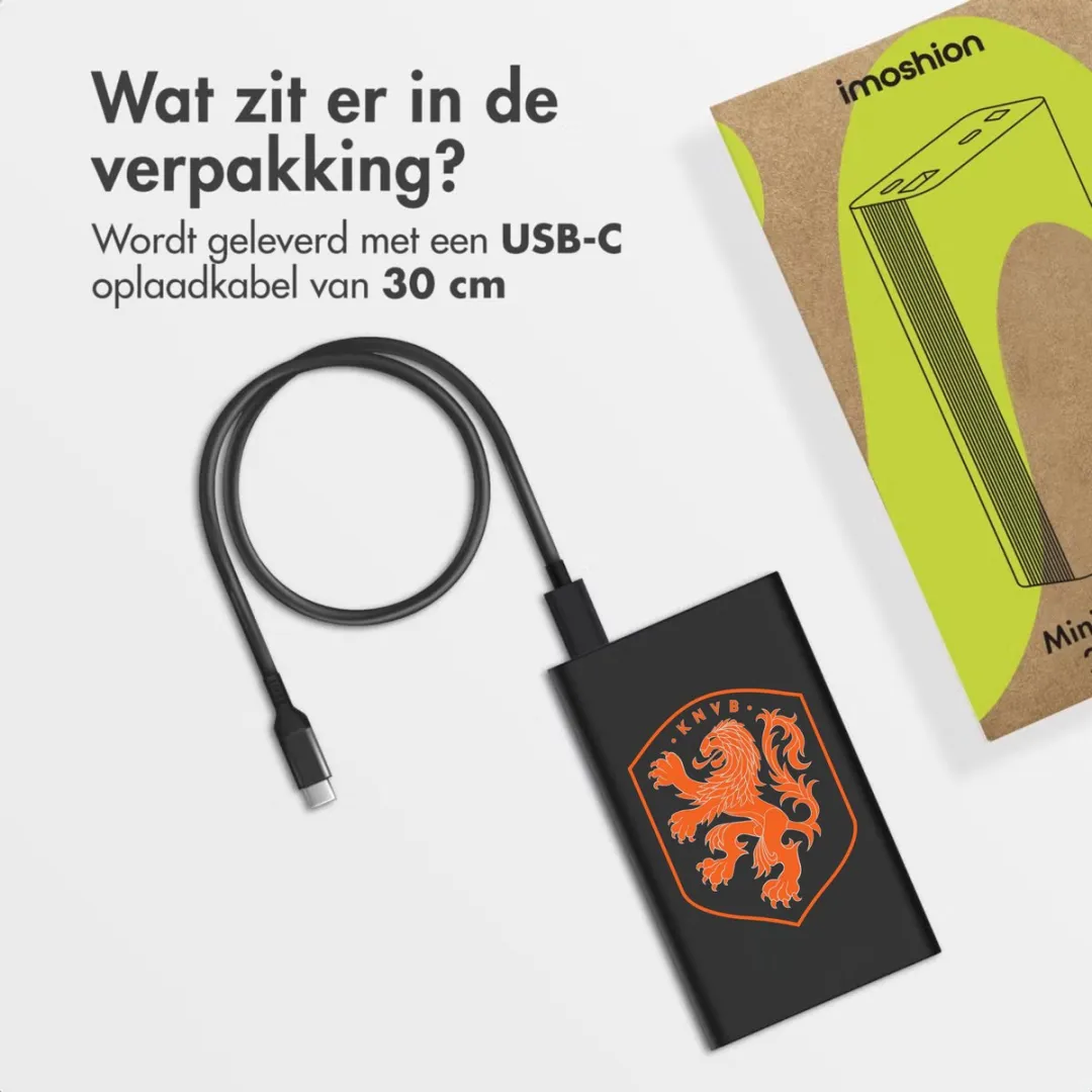 Imoshion Powerbank SH00098564 20.000mAh - 30W - 3x USB - Oranje Leeuw