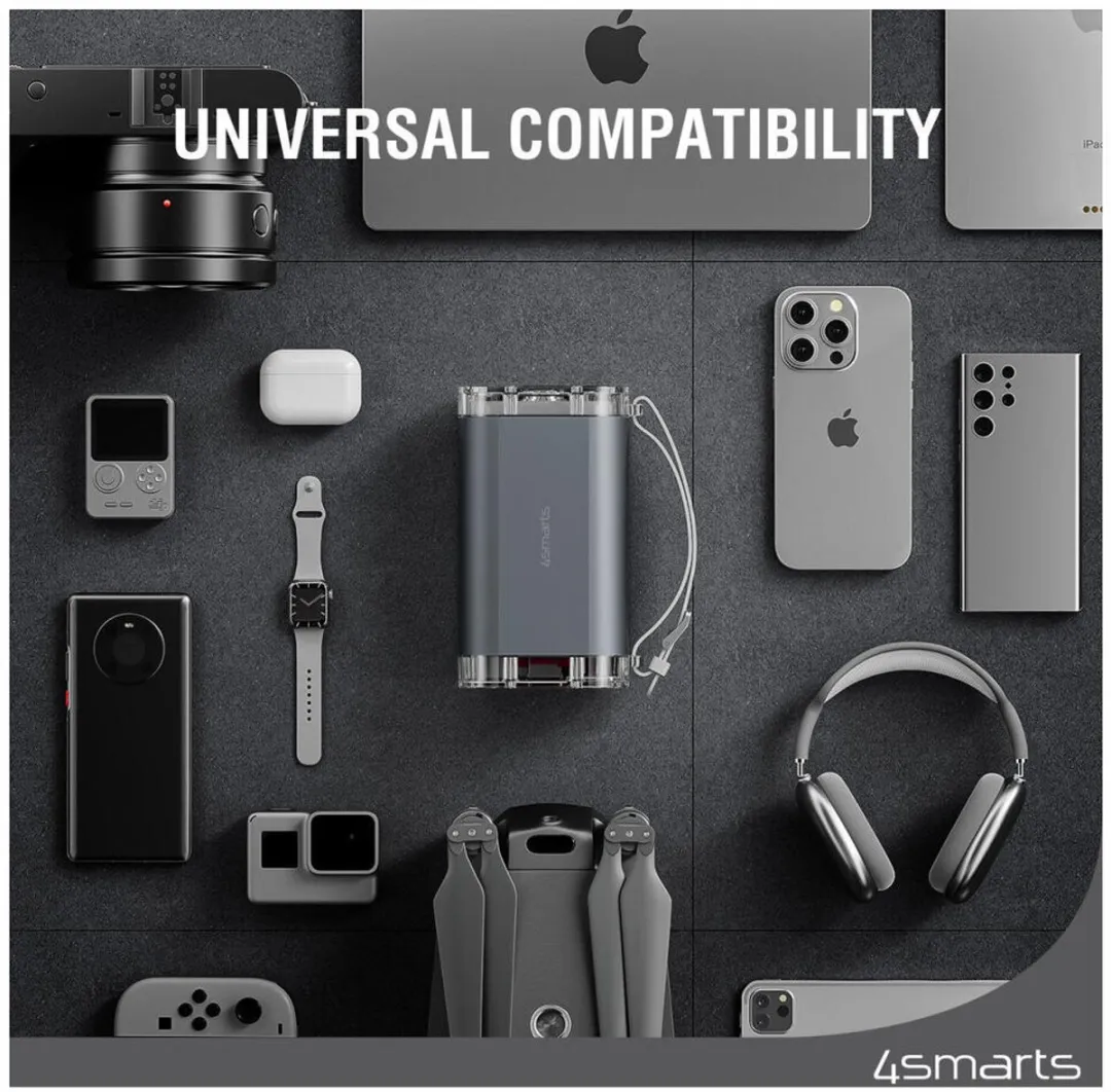 4Smarts Powerbank 40000mAh 100W - Transparent