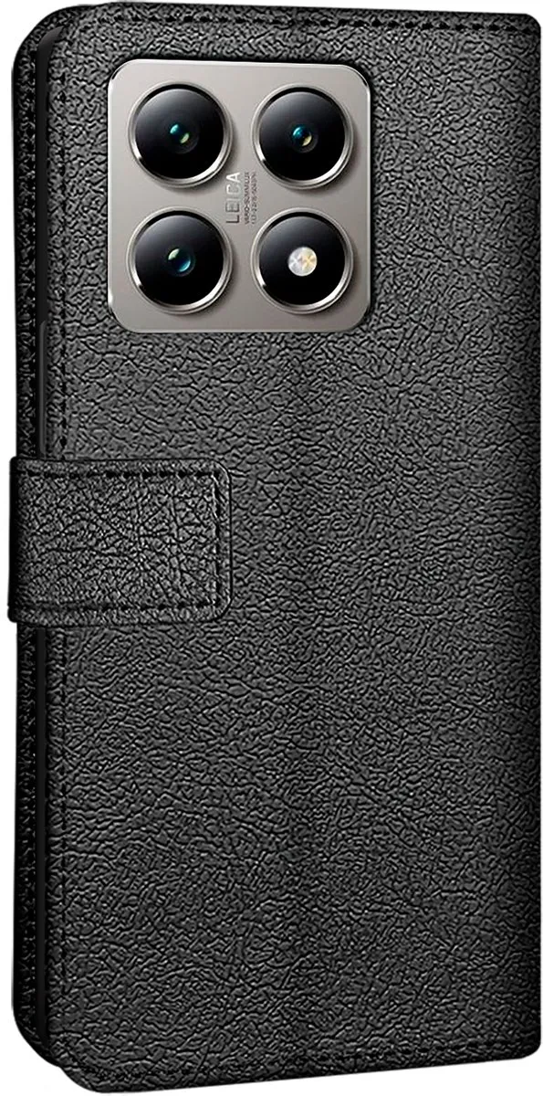 Just in Case Bookcase Classic Xiaomi 14T Hoesje - 2 Pasjes - Zwart
