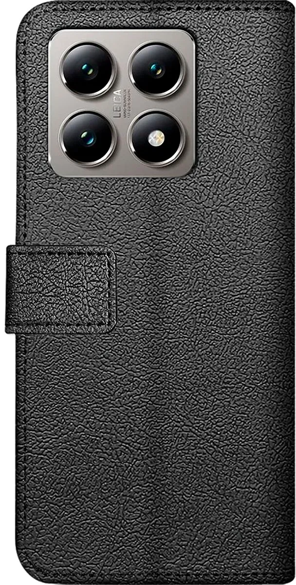 Just in Case Bookcase Classic Xiaomi 14T Hoesje - 2 Pasjes - Zwart