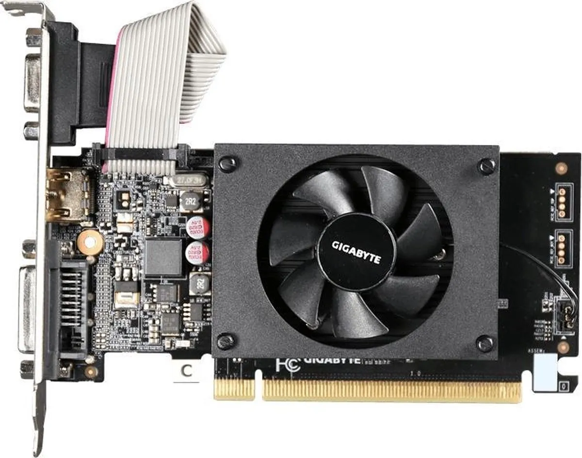 Gigabyte GV-N710D3-2GL Videokaart GT 710 2GB