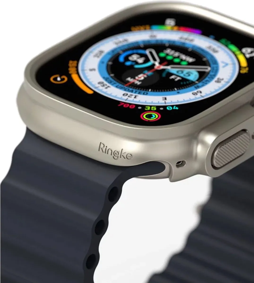 Ringke 2x Slim Case Apple Watch Ultra 2 49mm - Clear & Titanium Gray