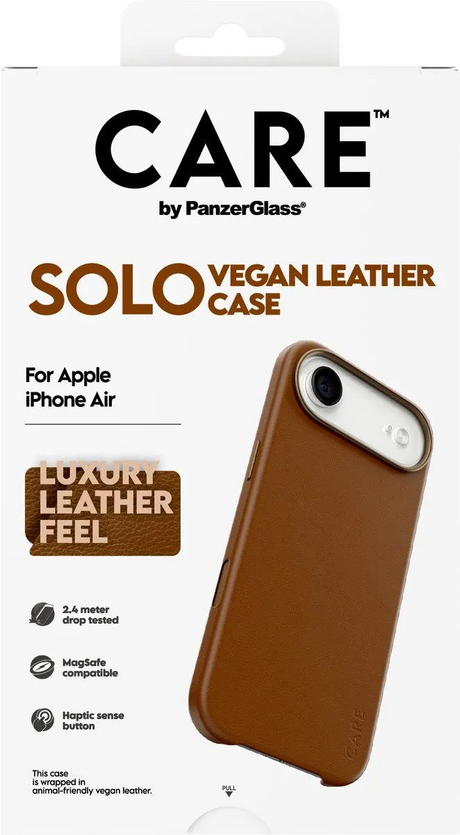 PanzerGlass CARE Solo Case iPhone Air - Bruin - afbeelding 3 van 5