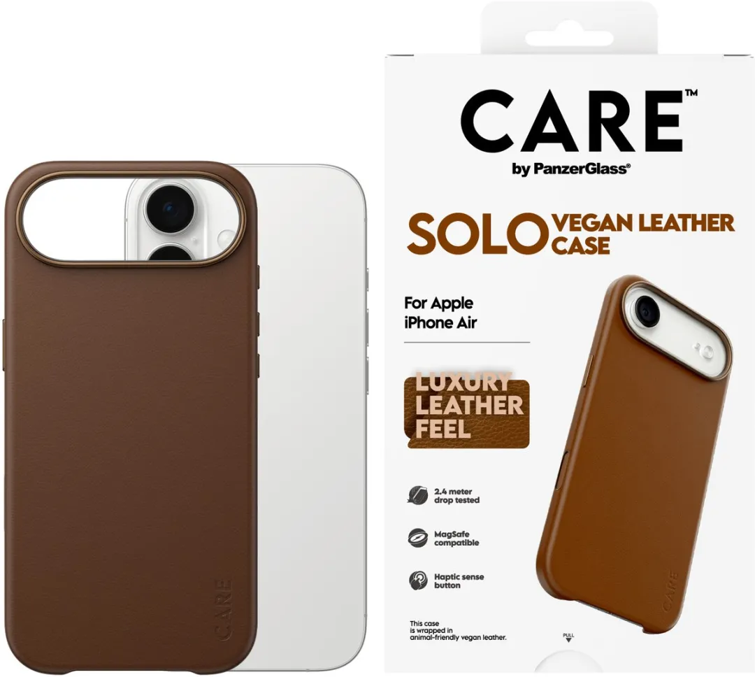 PanzerGlass CARE Solo Case iPhone Air - Bruin - afbeelding 4 van 5