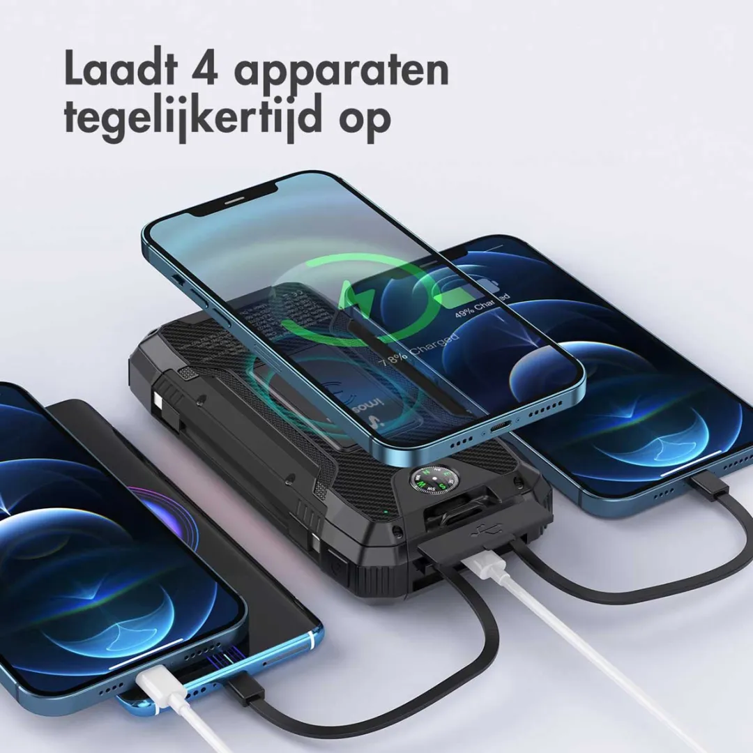 Imoshion SH00058911 Solar Powerbank 30.000mAh - Zwart