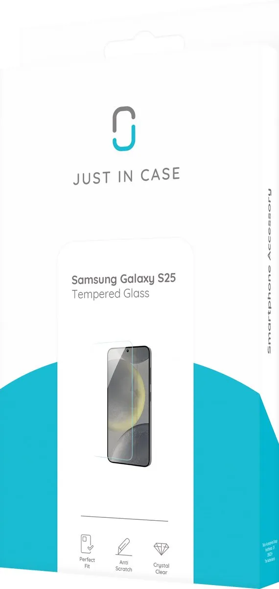 Just in Case Screenprotector Samsung Galaxy S25 - Gehard Glas