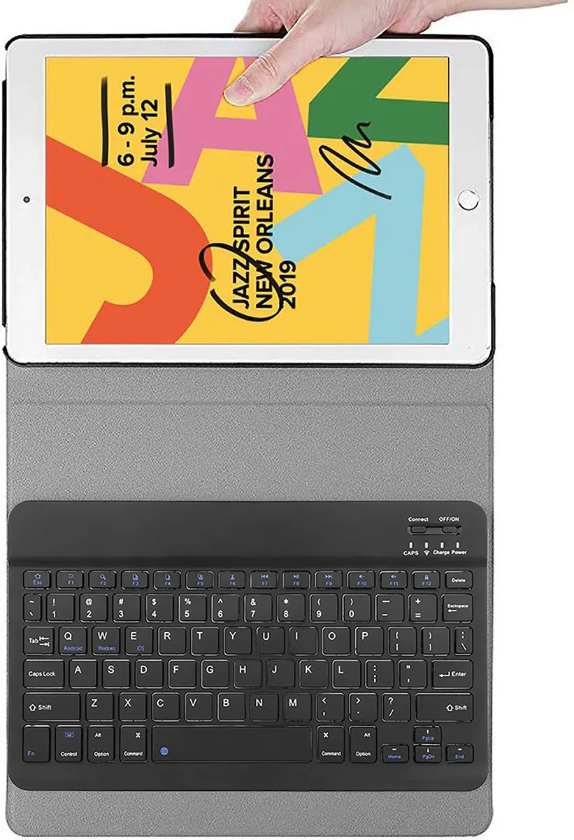 Just in Case 8327888 Toetsenbordhoes - iPad 10.2" - Zwart
