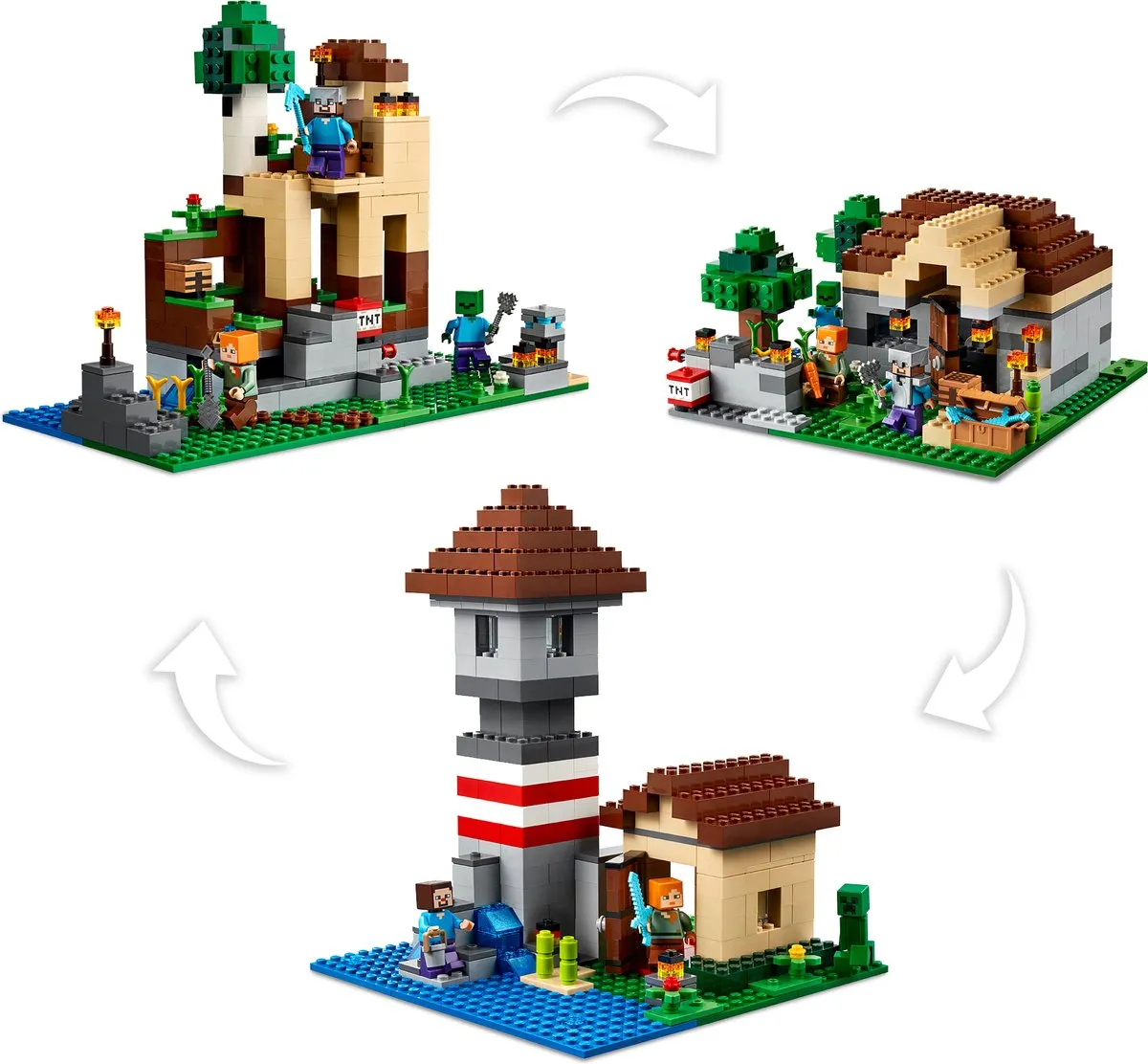 LEGO Minecraft The Crafting Box 3.0 21161 - 564 Stukken - afbeelding 5 van 6