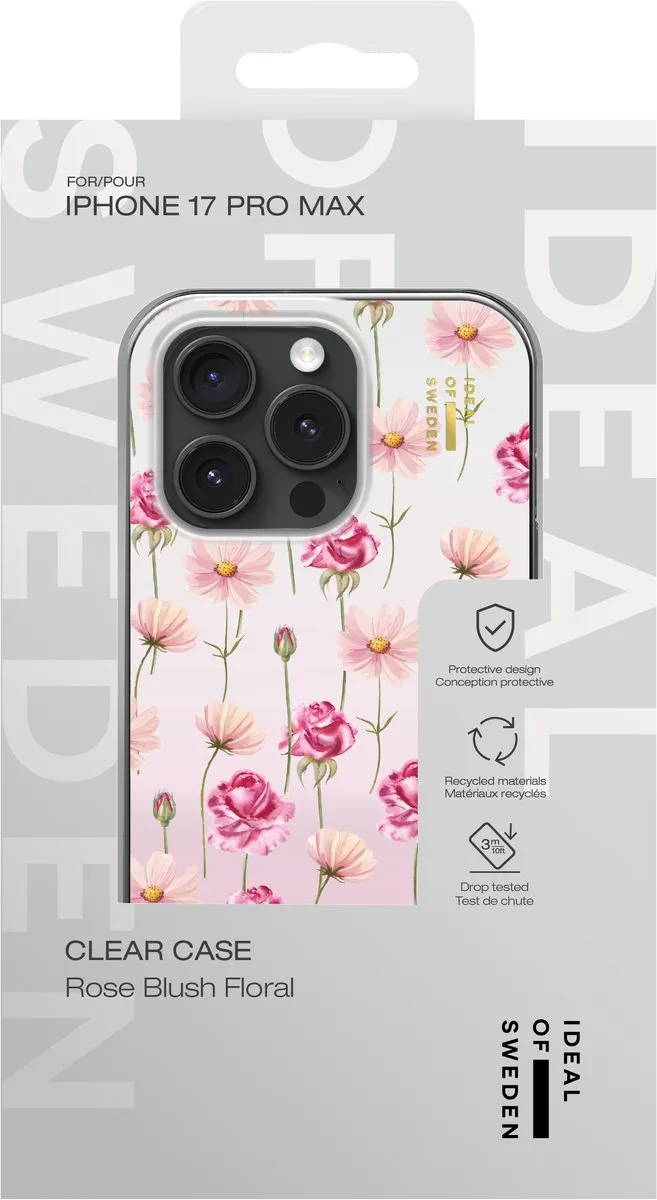 iDeal of Sweden Mirror Case iPhone 17 Pro Max - Rose Blush Floral
