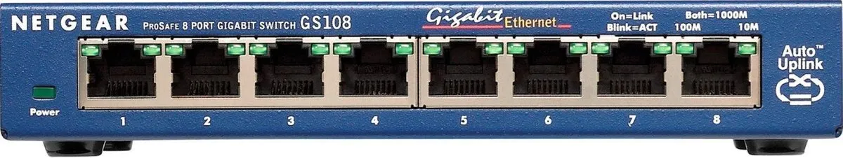 Netgear GS108 Unmanaged Switch 8 Poorten - 1Gbps - afbeelding 6 van 6