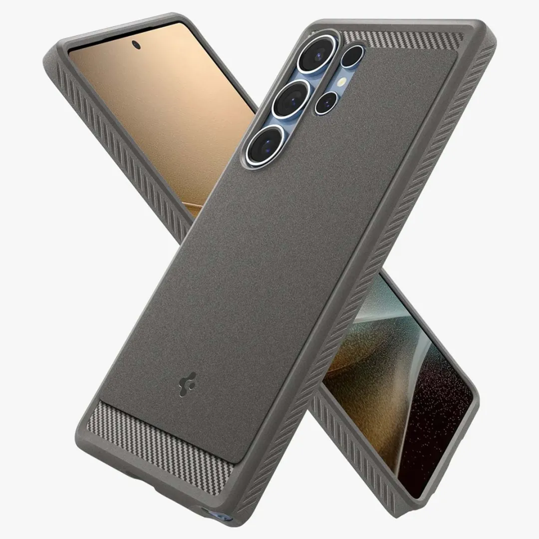 Spigen Rugged Armor ACS08952 Backcover - MagSafe - Samsung Galaxy S25 Ultra - Grijs