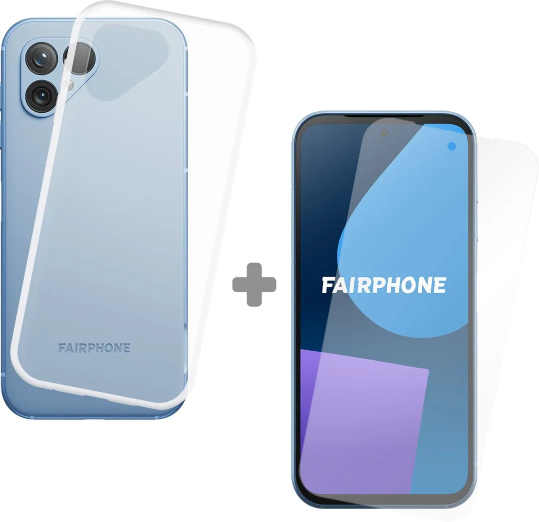 Just in Case Soft TPU + Tempered Glas Hoesje Fairphone 5